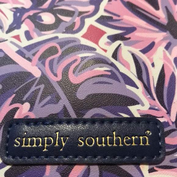 SIMPLY SOUTHERN Faux leather Cross body purse/phone wallet in tropical leaf. NWT - Picture 12 of 16